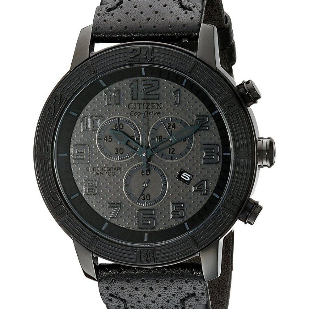 Citizen Black 46mm Strap Watch! New